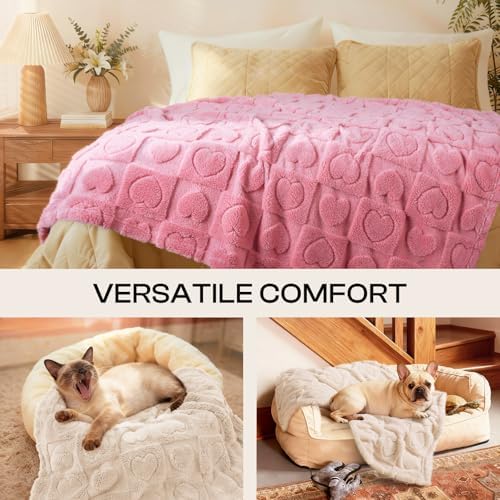 Luciphia 2 Pack Small Dog Blanket, Cozy Fleece Throw for Puppy Cat,57"x40" - Image 4