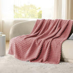 Bedsure Soft Twin XL Blanket for Bed Dorm Dusty Pink 66"x90" - Image 3