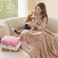 LINENLUX Dog Blankets 3-Pack, Super Soft Fluffy Fleece Pet Throw Warm by LINENLUX