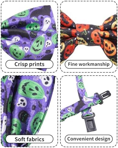 PET SHOW 30 Pack Halloween Dog Bowties Bulk for Large Dogs - Image 3