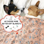 Rezutan Blanket for Large Dogs & Cats Soft Reversible Cute Paw 40"x31" - Image 6