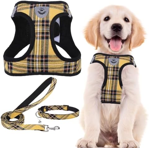 PUPTECK Dog Harness, Collar and Leash Set No Pull for Small Medium Sized by PUPTECK