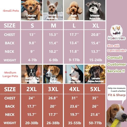Koneseve Dog Hoodie & Cat Sweater, Warm Fleece Hooded Sweatshirt with Pocket for Small to Large Pets, Cozy Winter Outfit, Purple, XL - Image 7