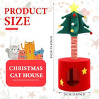 Christmas Cat Tree Tower with Sisal Scratching Post Scratcher - Image 2