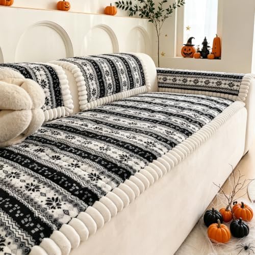 Christmas Couch Cover, Christmas Plush Sofa Cover for Dog Pet 1PC - Image 2