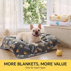 Luciphia 3 Pack Soft Fleece Dog Blankets for Small Dogs Puppy Cats,23"x16" - Image 6