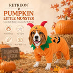 Dog Halloween Clothes, Pumpkin Costume for Dogs,M - Image 3