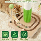 Cat Scratching Post with Stable Square Base for Indoor Small Cats&Kitten - Image 2