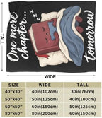 Sleepy Book Blanket Throw Gift for Girls Women 80"X60" - Image 7