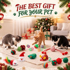 Foilswirl 150 Pcs Christmas Cat Toys Set, Red Green Indoor Kitten Toys - Image 7
