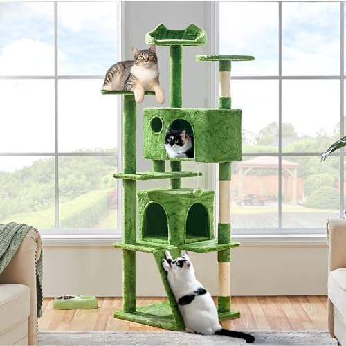 Yaheetech 70in Multi-Level Sturdy Cat Tree, Condo, Sisal Scratching Posts - Image 2