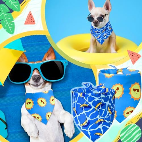 100 Pcs Summer Bandanas for Dog Bulk for Small Medium Pet Puppy Cat - Image 6