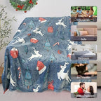 Christmas Blanket for Boys, Christmas Glow in The Dark Blanket for Kids/Toddler/Baby, Soft Fleece Blankets and Throw, Birthday 40"x 60" - Image 6