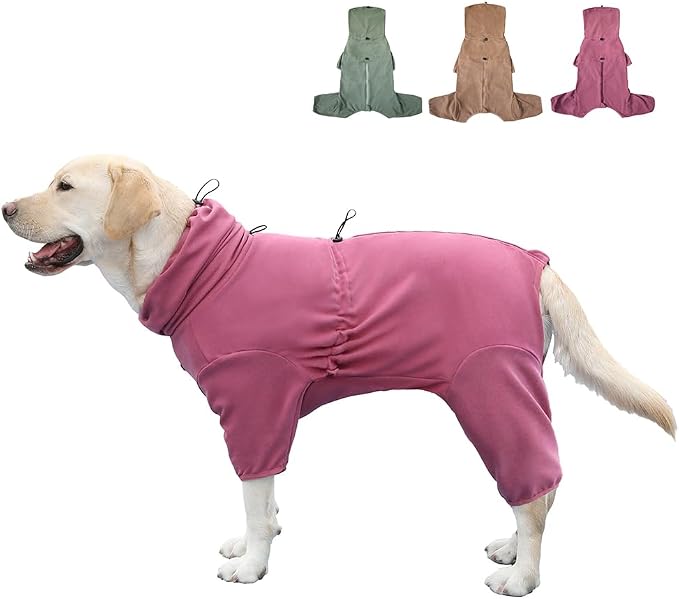 Dog Pajamas for Large Dogs,Extra Large Stretch, Suitable for Adult, Medium-Sized Dogs, Large Pet Jumpsuit Four-Legged Dog Clothes, Pet Clothing. (Red Color, 4XL)
