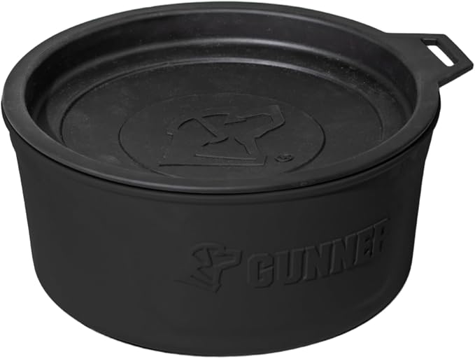 Dog Bowl with Spill-Proof Travel Lid, Black, 7-Cup Pet Travel Bowl | Black 7-Cup Dog Bowl, Spill-Proof Travel Lid, BPA-Free, Rust-Proof, Shock-Resistant, Stackable and Dishwasher Safe