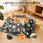 Luciphia 1 Pack 6 Dog Blankets Cat Soft Fluffy Fleece Pet Blanket Warm Cute Print Design Puppy Kitten Doggy Paw Medium(30"x20") - Image 4
