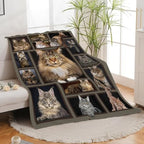 Cat Blanket for Girls Women Boys Men Adults Kids Soft Cozy Fleece Maine Coon Throw Blankets Gifts for Cat Lovers Warm Flannel Plush Stuff Lightweight Decorative for Couch Bed Sofa 60"X50" - Image 3