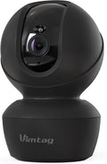 VIMTAG 5G 4MP Indoor Cameras for Home Security, Pet Camera Indoor with Phone App, Dog Cam, Human Detection, 2-Way Audio, 360 Motion Tracking, IR Night Vision, Compatible with Alexa