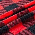 BEDELITE Christmas Fleece Twin Blanket for Couch & Bed, Red & Black - Image 4