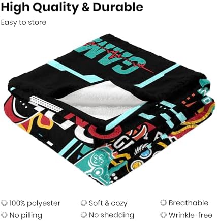 Gamer Blanket for Boys Men, 50x60 Inches - Image 6