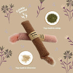 Jumpaws 2 Pack Natural Interactive Catnip & Silvervine Cat Kicker with Tail, Bite Resistant Chew Toy, Crinkle Kicker, Accessories for Indoor Cat, Sherpa Material - Image 4