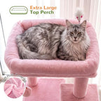 Globlazer Cat Tree Tower for Indoor Cats Large Adult, FC50, Pink - Image 3