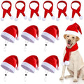 Weewooday 12 Pcs Mini Christmas Santa Hat Scarf Set, Large, Classic Style by Weewooday
