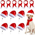 Weewooday 12 Pcs Mini Christmas Santa Hat Scarf Set, Large, Classic Style by Weewooday