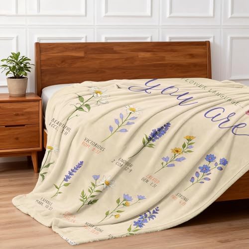 COMFAR Christian Gifts for Women Faith, Inspirational/Religious/Spiritual Gifts for Adults, Soft Throw Blankets for Women/Men, Personalized Blankets for Adults 40"x 50" - Image 6