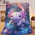Axolotl Throw Blanket Axolotl Stuff Gifts for Kids Girls Boys Adults Women Man Soft Cozy Warm Plush Fluffy Fuzzy Fleece Blanket Decor 40''X50'' by Fuzawet