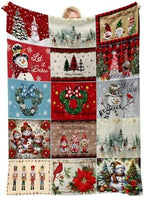 COMFAR Christmas Blankets and Throws for Adults/Women/Boys/Kids, Holiday Fleece Throw Blanket for Couch/Sofa, Holiday Decor, Christmas Decorations/Gifts 40"x 60" by COMFAR