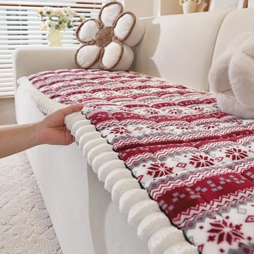 Christmas Couch Cover, Christmas Plush Sofa Cover for Dog Pet 1PC - Image 3