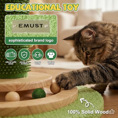 51'' Extra Tall Cat Scratching Post,Heavy Duty Thick Sisal for Indoor Adult - Image 3