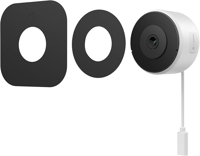 Luna Window Camera, 2K Dual-Band WiFi6 Wired Indoor Security Camera | Smart AI Motion Detection, Color Night Vision, Stick-On Angled Glass Mount, Easy Installation Camera for Home Security