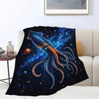 Squid Blanket, Ocean Animal Throw Gift for Girls Women 60"X50" - Image 2