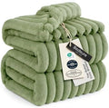 Bedsure Soft Cal King Size Blanket for Bed Reseda Green 102"x96" by BEDSURE