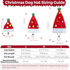 Dog Santa Hat for Christmas Cat Festival Costume Christmas Tree Shape Hat - Image 3