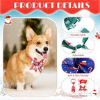 Reginary 120 Pcs Christmas Dog Bandanas Bulk Dog Bows Set Bow Ties Cat Scarf Colorful Washable Triangle Pet Kerchief Cute Bib for Summer Small Medium Large Pets Grooming Accessories Costume - Image 4
