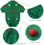 Dog Christmas Sweater Red Plaid Cardigans Dog Christmas Outfit Soft Warm Knitted Pet Clothes Cold Weather Puppy Clothes for Small Medium Large Dogs Cats - Image 6