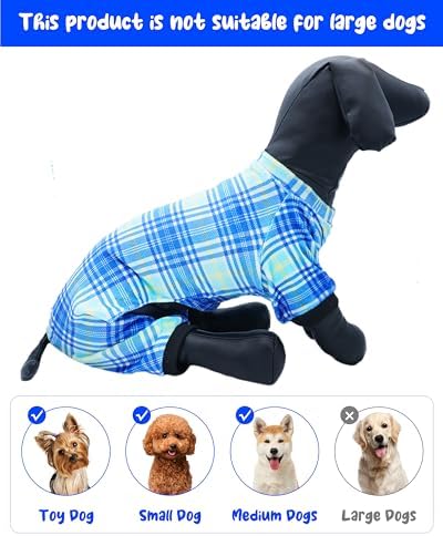 PET SHOW 4 Pack Boy Fleece Dog Pajamas Warm for Extra Small Dogs - Image 3