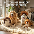 6‑Pack Funny Cat & Dog Wigs, Soft Pet Role‑Play - Image 2