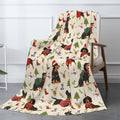 Cute Christmas Dogs Fleece Blanket - Warm & Cozy, Soft & Comfortable, Perfect for Women, Men, Kids & Pets - 50" X40\ by Odfovowo