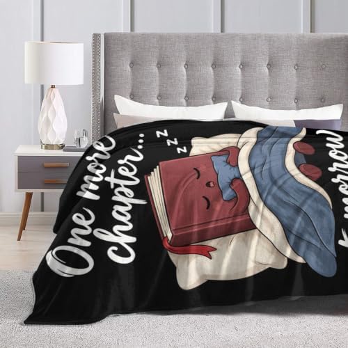 Sleepy Book Blanket Throw Gift for Girls Women 60"X50" - Image 6