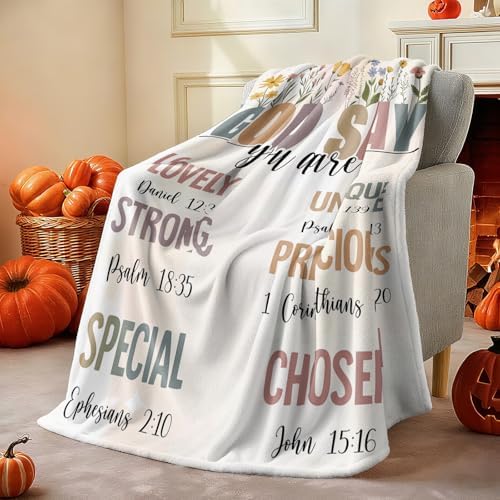 COMFAR Christian Gifts for Women Faith, Inspirational/Religious/Spiritual Gifts for Adults, Soft Throw Blankets for Women/Men, Personalized Blankets for Adults 40"x 50" - Image 7