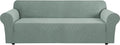 H.VERSAILTEX Stretch Extra Large Sofa Covers Sofa Slipcovers for Living Room Furniture Covers for Pets Feature Thick Checked Jacquard Fabric with Elastic Bottom, Sofa X-Large - Sage
