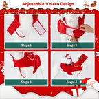 BWOGUE Santa Dog Costume, Dog Christmas Outfit, Santa Rider Costume, Size S - Image 6