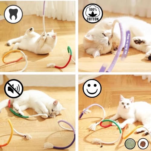 Cat Toys 21PCS Mix Catnip Chew Rope Silvervine Stick for Indoor Cat - Image 5
