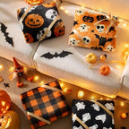 BEDELITE Halloween Twin Blanket, Spooky Decor & Gift, Orange, 60"x80" - Image 4