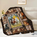 Horse Throw Blanket Horse Stuff Gifts for Kids Girls Boys Adults Women Men Soft Cozy Warm Plush Fluffy Fuzzy Fleece Blanket Decor 60''X80'' - Image 3