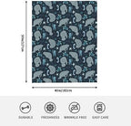 Manatee Throw Blanket - Soft Flannel Fleece Blanket, Lightweight & Cozy Warm Throw for Couch, Bed, Sofa - Cute Sea Cow Design for Adults & Kids Girls Boys 50"x40" - Image 4